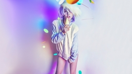 高清晰白发Angelababy杨颖唯美壁纸下载