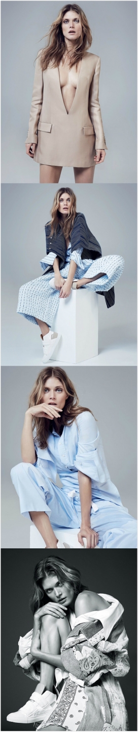 玛高莎・贝拉-VOGUE时尚澳大利亚2015年4月-宽腿裤,懒散现代的风格轮廓,展现宽松的态度
