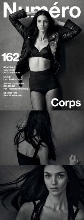 玛莉亚卡拉・波高诺-NUMERO杂志-精美美诱的黑白人物形象人像作品