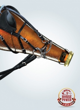 Horse Power啤酒平面广告