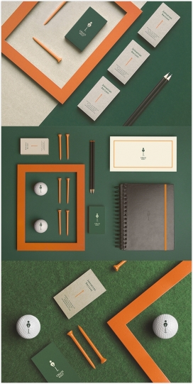 英国Create Golf高尔夫球场品牌设计-体现了该品牌传统，创造性和独特性