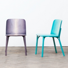 Arik Levy征收弯曲木制作的椅子凳子