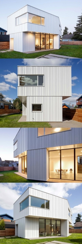 本・韦希特尔的房子-在俄勒冈州波特兰市，是一个开放性的玻璃房，不影响保密性隐私的设计