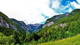 漂亮的斯洛文尼亚博夫克山