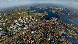 令人惊叹的鸟瞰悉尼城市壁纸