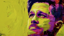 布拉德・皮特油画