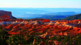 火红色布莱斯峡谷