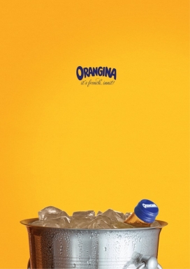 Orangina果汁饮料平面广告