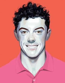 Portraits 3-彩色油画人像插画