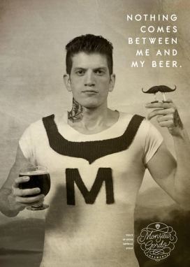 Monsieur Gordo啤酒平面广告