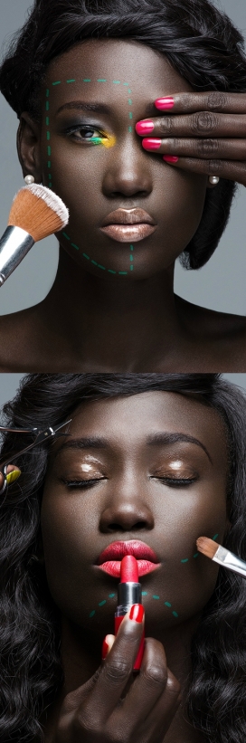 Plastic-黑美人的彩妆整形人像