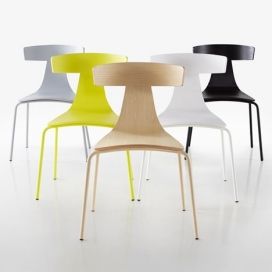 康斯坦丁葛契奇的雷莫木板椅-德国设计师Konstantin Grcic设计师作品-轻便的椅子，另外的水平元素结合形成的靠背，方便搬运