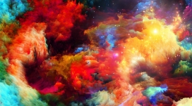 高清晰五彩粉末墙壁