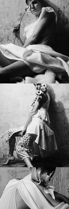 “双性魅力”-芭莎西班牙2015年5月-一个浪漫的花骨干风格