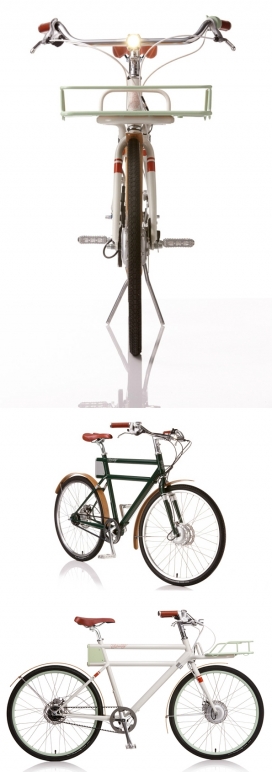 一个复古外观的现代电动自行车-只有39斤，充满只需3小时，可以跑60公路路程左右