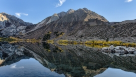 高山岩石湖泊壁纸