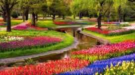 美丽的春天花园壁纸