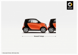 仍然只有2.69米-Smart新智能fortwo微信迷你车平面广告