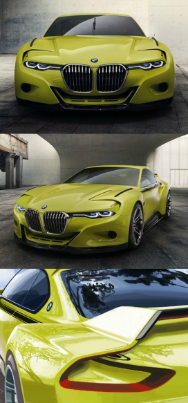 宝马重新诠释70年代的赛车-2015宝马双门轿碳纤维概念车设计，概念赛车的主要目的是减少汽车的重量。在意大利科莫湖本周末推出