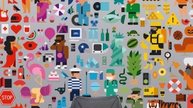 Three offices插画作品-一个独特而有趣的感觉