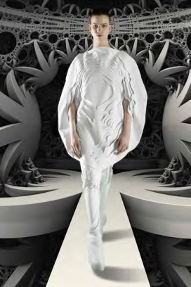 TOPO-GRAPHIC-立面几何纹理形状的时装秀