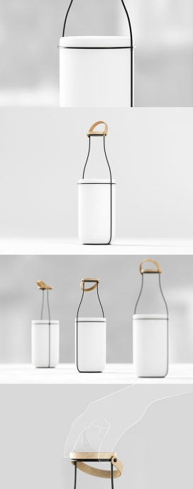 MU概念铁丝牛奶瓶设计