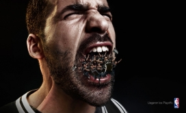 季后赛在这里-NBA平面广告