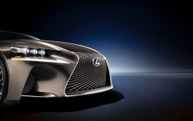 高清晰雷克萨斯混合动力车LF-CC桌面壁纸下载