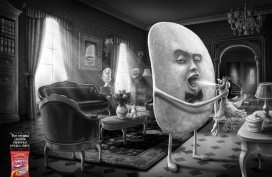 原鸡味薯片-Super Ricas平面广告