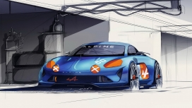 高清晰雷诺Alpine Celebration概念车宽屏壁纸下载