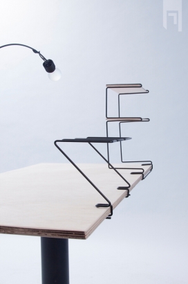 Clip desk-钢丝支架设计