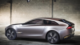 高清晰韩国现代I-ONIQ概念车侧面壁纸