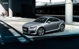全新奥迪TT Coupé跑车侧面壁纸