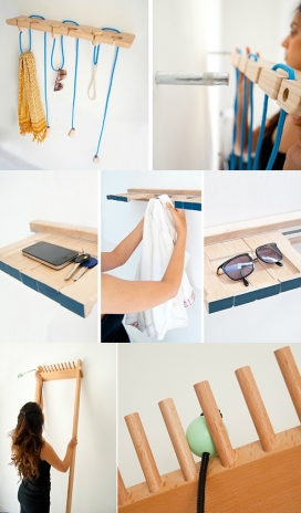 Hook-It Series-木质挂钩家居设计