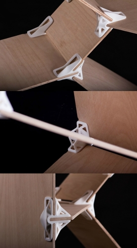 3D打印的胶合板储物架设计