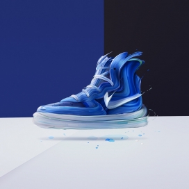 Objective-水墨油漆抽象风格插画设计