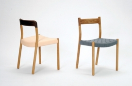 ONTO-木质塑胶结合设计的椅子