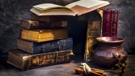 复古的书籍壁纸