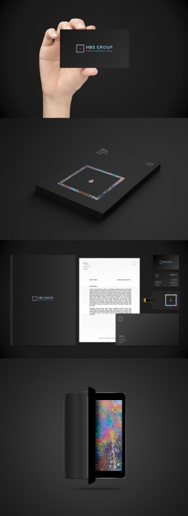 HBS Group-生物燃料贸易公司黑色炫酷品牌设计