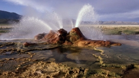 内华达梦幻般的飞喷泉