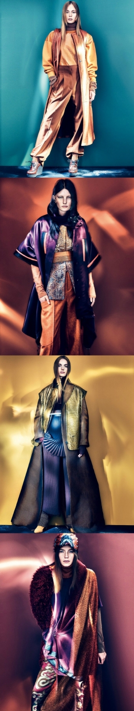 ELLE瑞典艾丽2015年9月-图案丰富随意的魅力女装秀