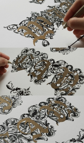 I CAN, I WILL-书法字体插画设计