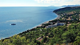 美丽的克里米亚海边小镇