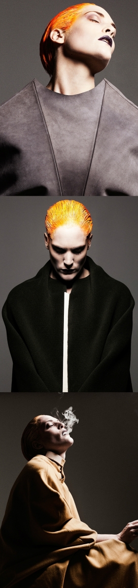 MØRK-大牌人像-夸张的服饰雨头发