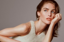 希拉里・罗达娜-Pop杂志-动感十足的流线型人像时装秀