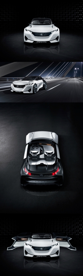 Peugeot标致黑白概念迷你车设计