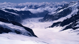 峰云雪-冰冻之河