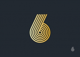 Numbers & Lines-线条重叠字体设计