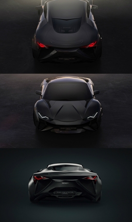 Vensepto-豪华动感跑车设计-灵感来自兰博基尼