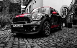 高清晰经典英伦MINI cooper迷你车壁纸下载